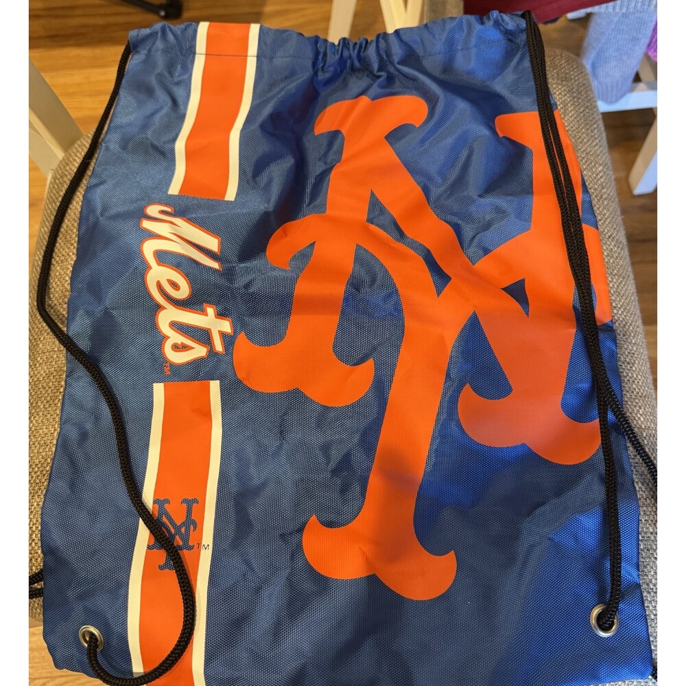 New York Mets Blue/Orange Drawstring Backpack